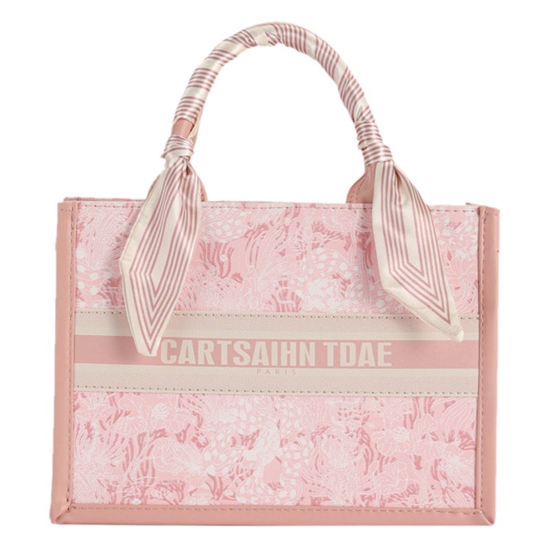 Bolso de mano de gran capacidad con estampado de letras a la moda 2026 para mujer, ideal para comercio transfronterizo en el Sudeste Asiático