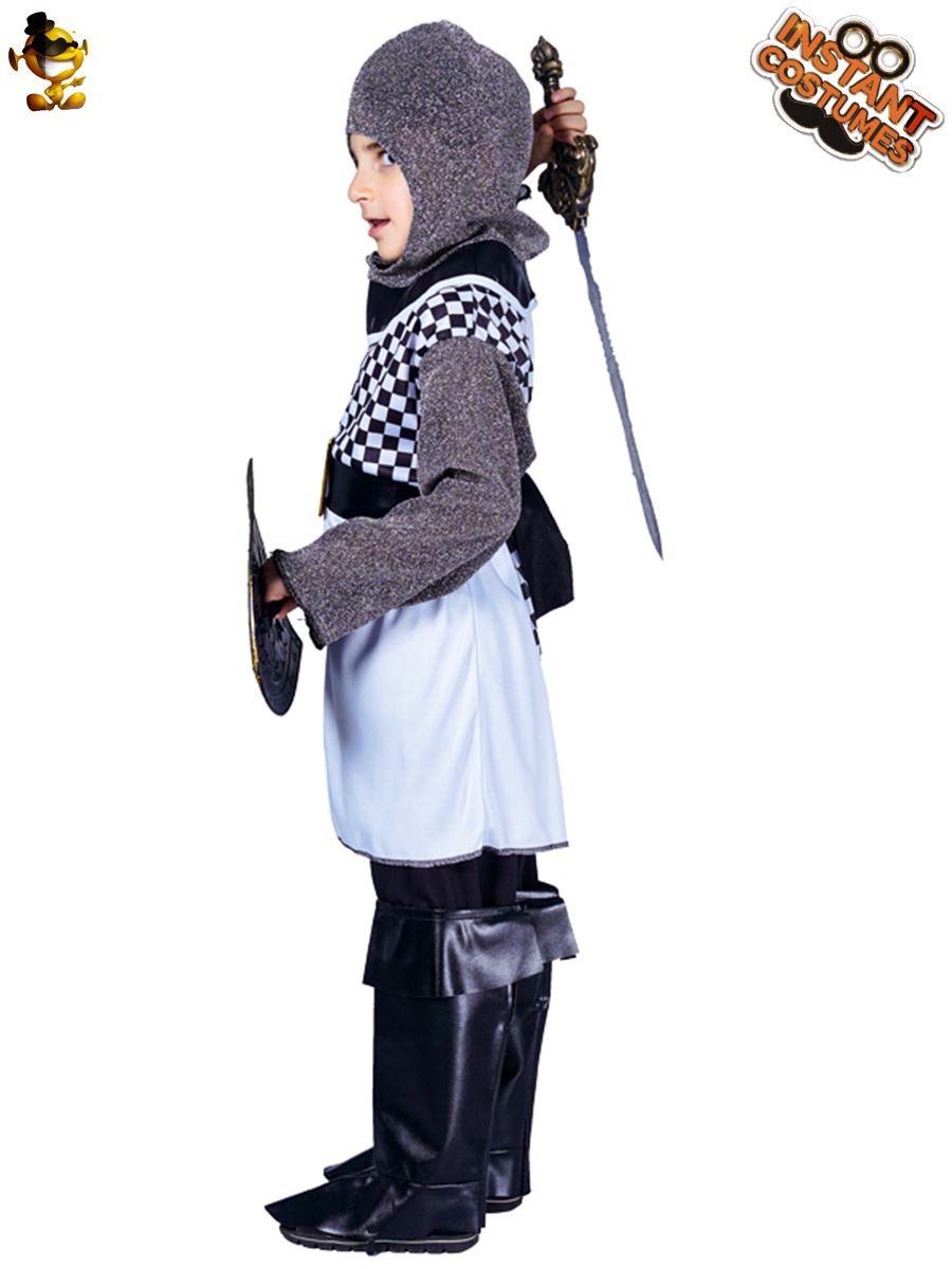Halloween niños cruzado Guerrero traje niños europeos medio mundo Samurai trajes de traje de rol