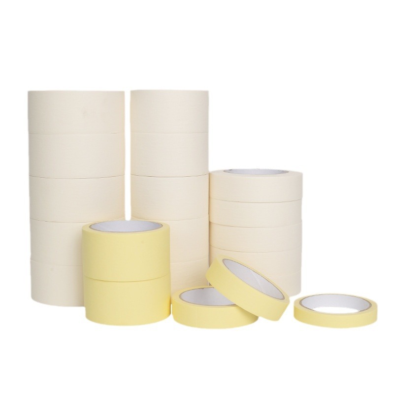 Cinta de papel de textura, pintura en aerosol de coche fuertemente pegajosa, sombreado, decoración, sin residuos de pegamento, fácil de rasgar, pegamento de textura blanca al por mayor