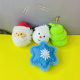 Cross-border New Christmas Toys Cute Dumpty Santa Claus Decompression Pinch Music Children's Toys Snowman Snowflake