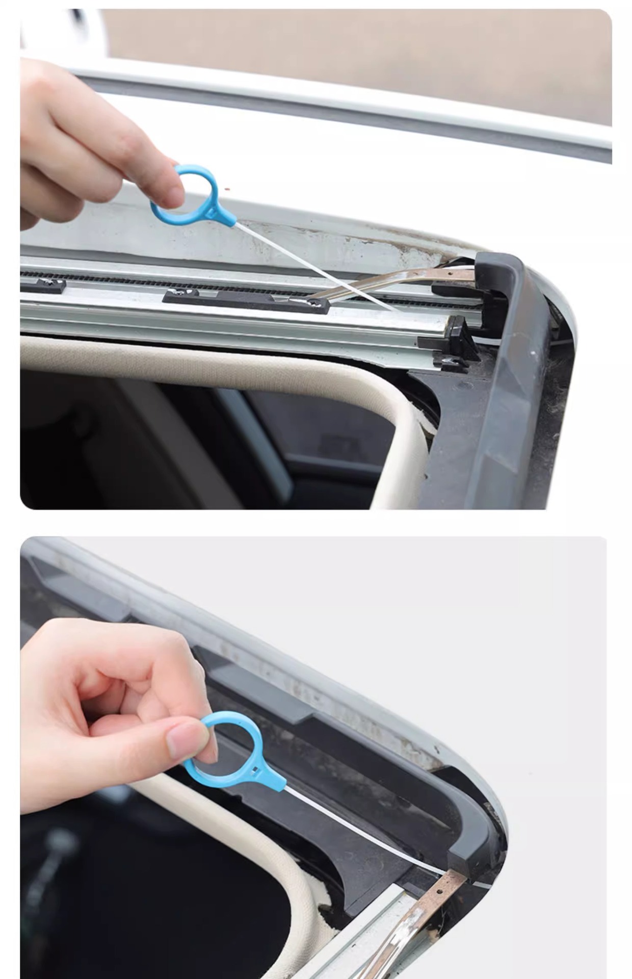 Car sunroof door drain hole dredger refrigerator drain vent dredger artifact fuel tank drain pipe cleaning tool