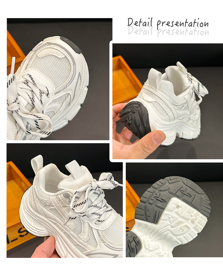 Breathable Double Mesh Kids Sneakers Lightweight Slip-on Trainers_voghion.com