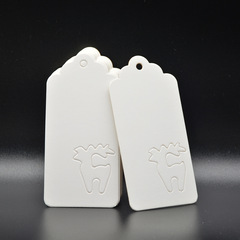 Cross-border Christmas tag wavy head snowflake elk hollow kraft paper gift tag card Christmas decoration