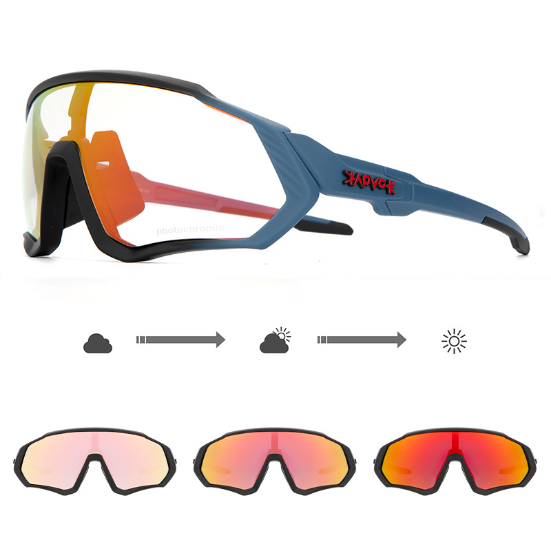 Gafas de Ciclismo Fotocromáticas Día y Noche de TR90, a Prueba de Viento y Arena, para Ciclismo de Carretera
