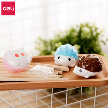 文具得力 0564刺猬造型卷笔刀 双控卷笔刀 得力刺猬小子削笔机