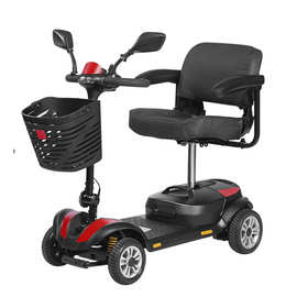 跨境出口带减震弹簧国产控制器代步车老年人残疾人可折叠代步车