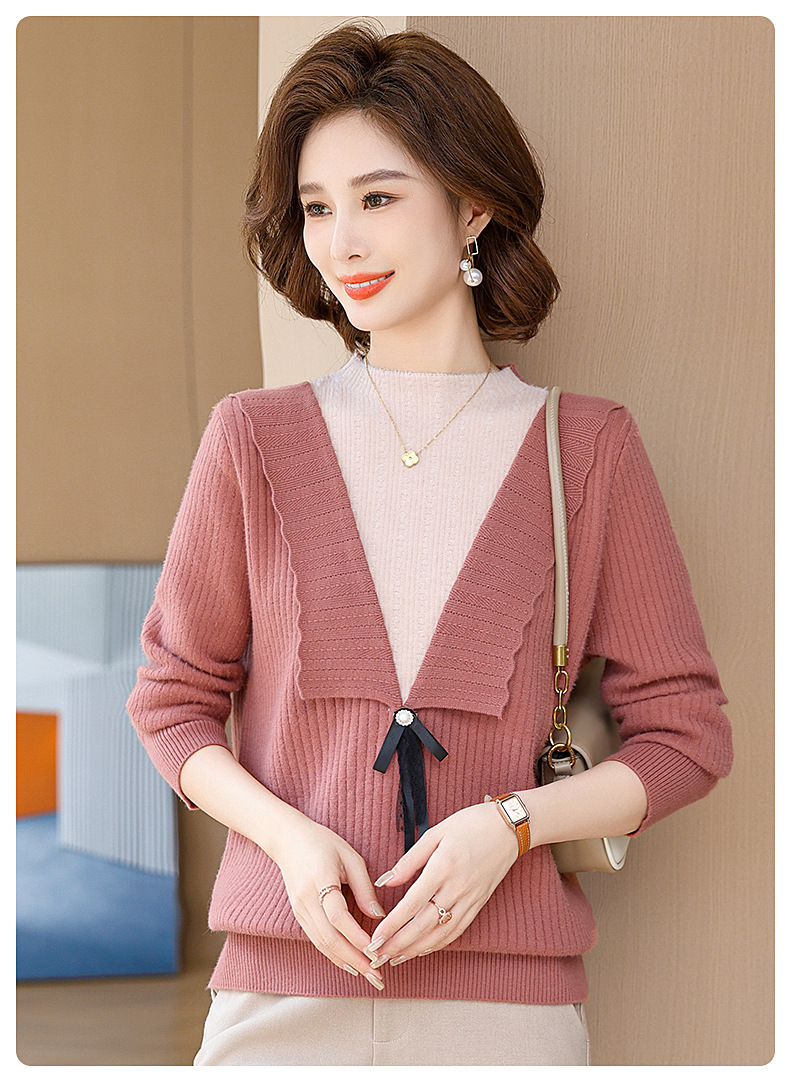 E5890 920K ÁO LEN NỮ TAIRYA MÙA XUÂN THU ĐÔNG TRUNG NIÊN PHONG CÁCH HÀN QUỐC DÀY ẤM THỜI TRANG NỮ G03 SẢN PHẨM MỚI