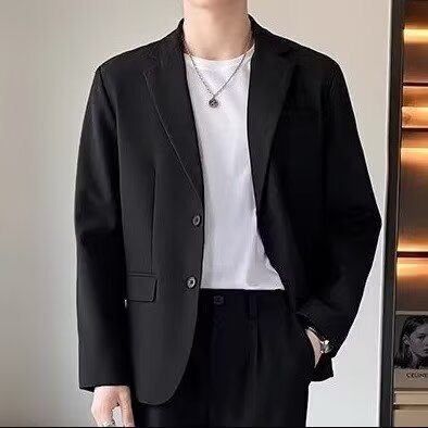 Spring and Autumn New Business Suit Jacket for Men, Formal Professional Suit Set with a Sense of Sophistication, Leisure Western Suit, Complete Set for Men, Trendy