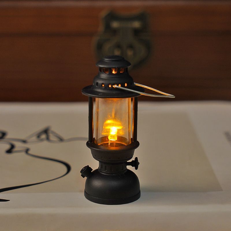Mini retro simulación LED electrónica lámpara de noche colgante lámpara de vela al aire libre atmósfera de vacaciones decoración escena de luz