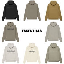 FOG复线ESSENTIALS 潮牌SS21后背印花连帽卫衣高街宽松美式帽衫