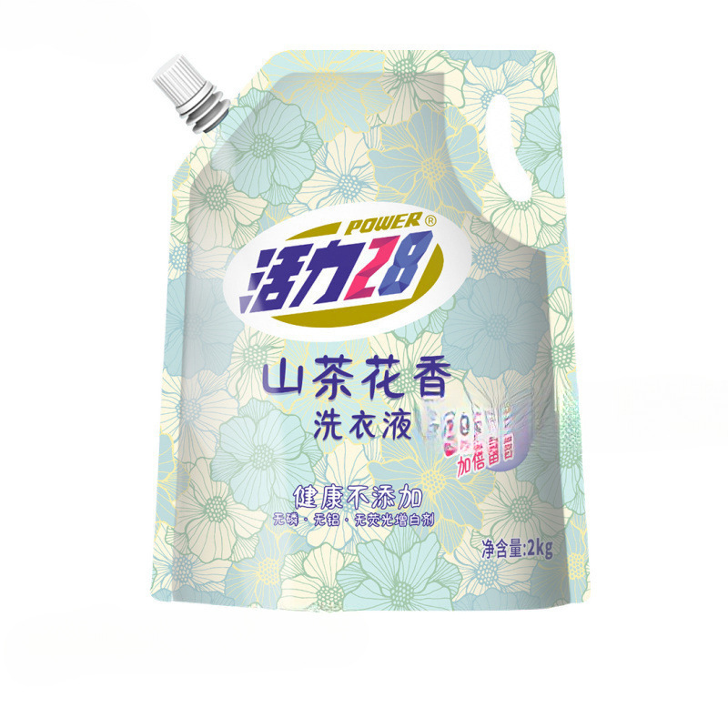 活力28 山茶花香留香洗衣液2kg*1袋 持久香氛去污护色洗衣液|undefined