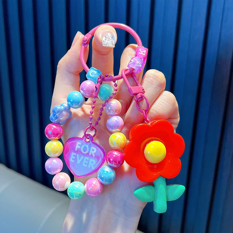 Cuentas de asiento osos colgantes de llaves de bolsos acrílicos exquisitos colgantes de llaves de automóvil colgantes pequeños regalos al por mayor