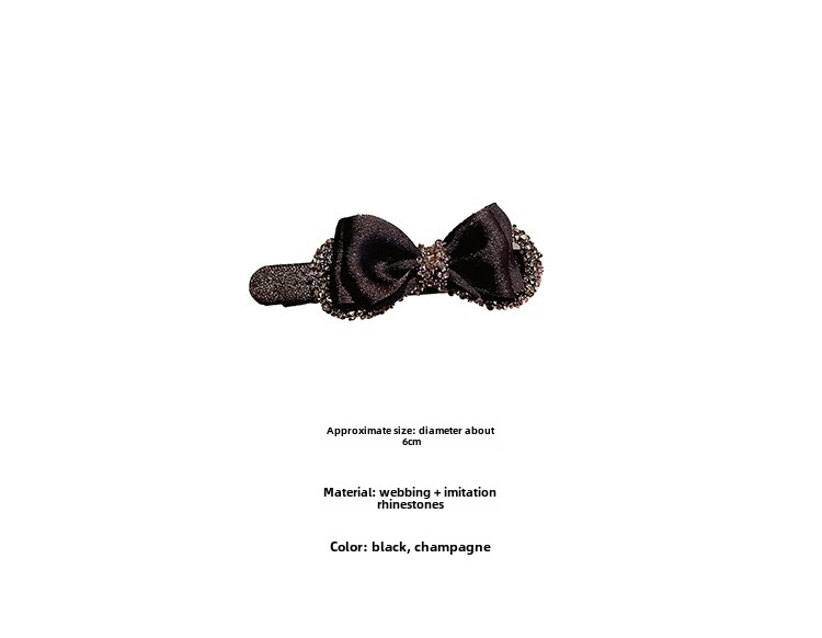 Fermagli per capelli con fiocco e strass stile francese chic_voghion.com