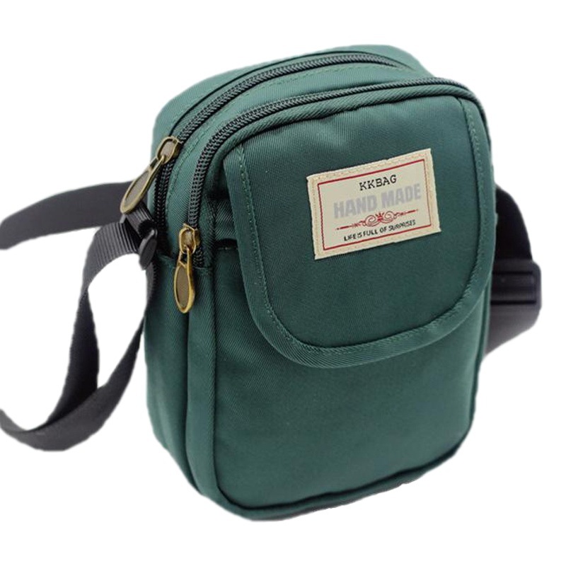 Nueva bolsa de teléfono móvil de nylon deportes gran capacidad vertical crossbody pequeña bolsa de embalaje tarjeta monedero hombro bolsa de teléfono móvil