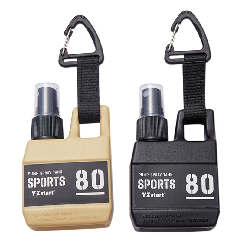 Botella spray 80ml camping viaje alcohol loción táctica portátil