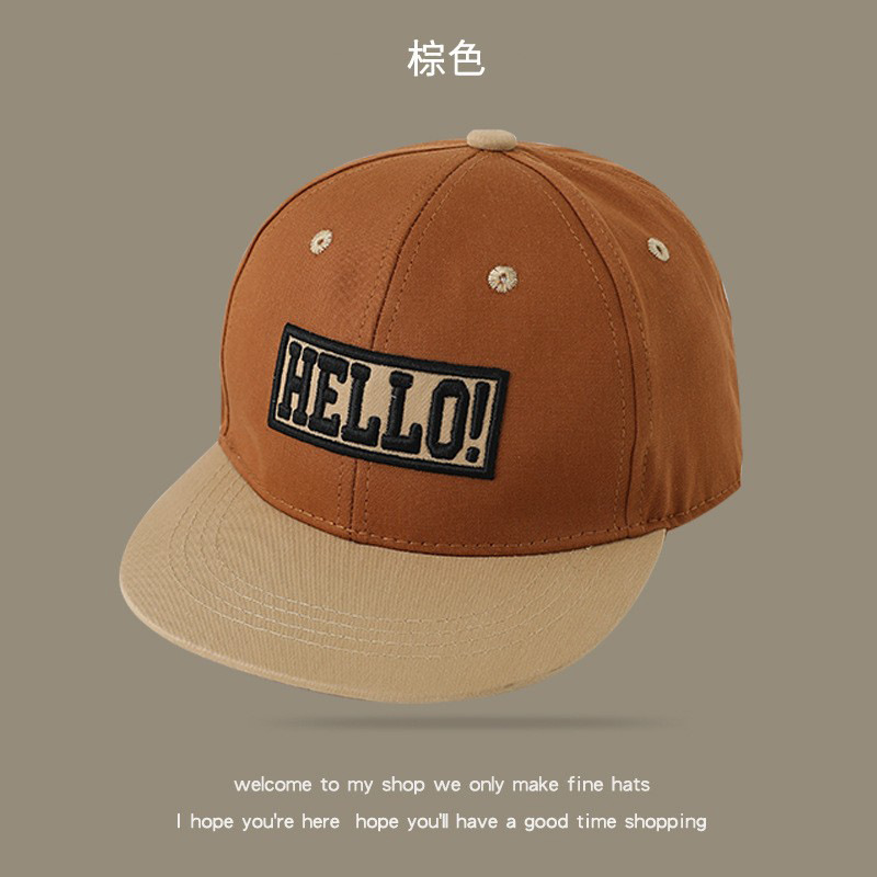 Sombreros de béisbol para niños sombreros de sol para niños hip hop sombreros de borde plano para niñas protección solar bebé primavera y otoño sombreros de lengua de pato marea