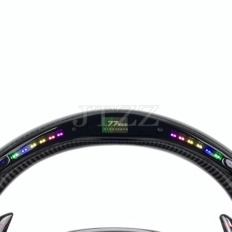 Suitable for BMW M3M4M5 1234 series CS G series sports modified LED carbon fiber steering wheel
