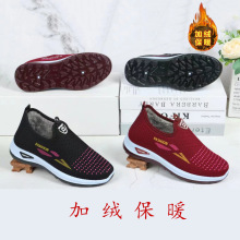 2025冬季新款老北京布鞋加绒保暖休闲运动女棉鞋赶集地摊鞋批发