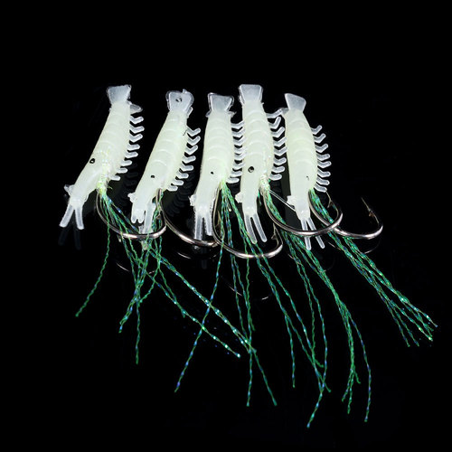 HENGJIA/Hengjia Amazon luminous fish skin skewer hook soft shrimp hanging imitation shrimp skin hook