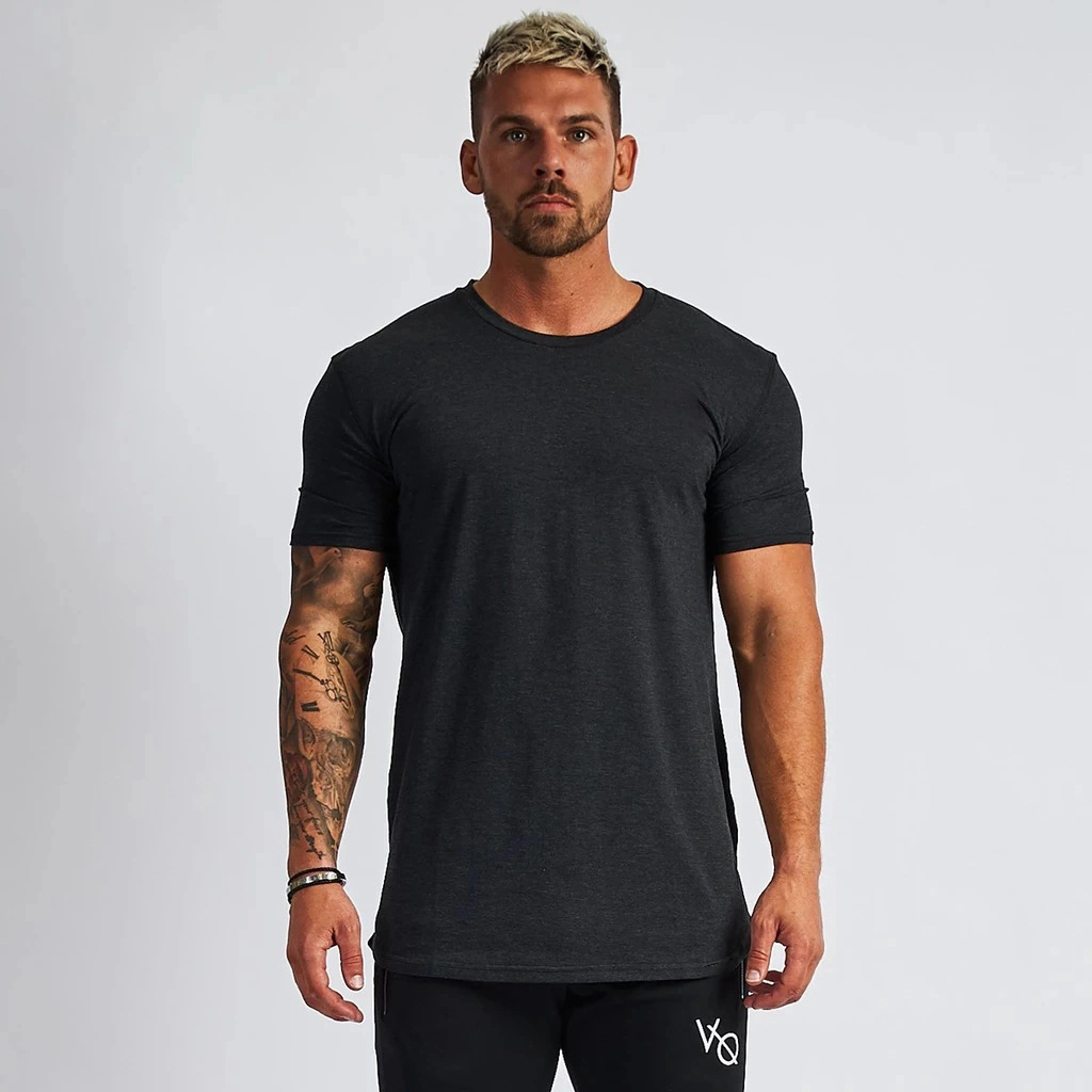 Hommes Couleur Unie Style Simple Col Rond Manche Courte Svelte T-shirt Homme display picture 6