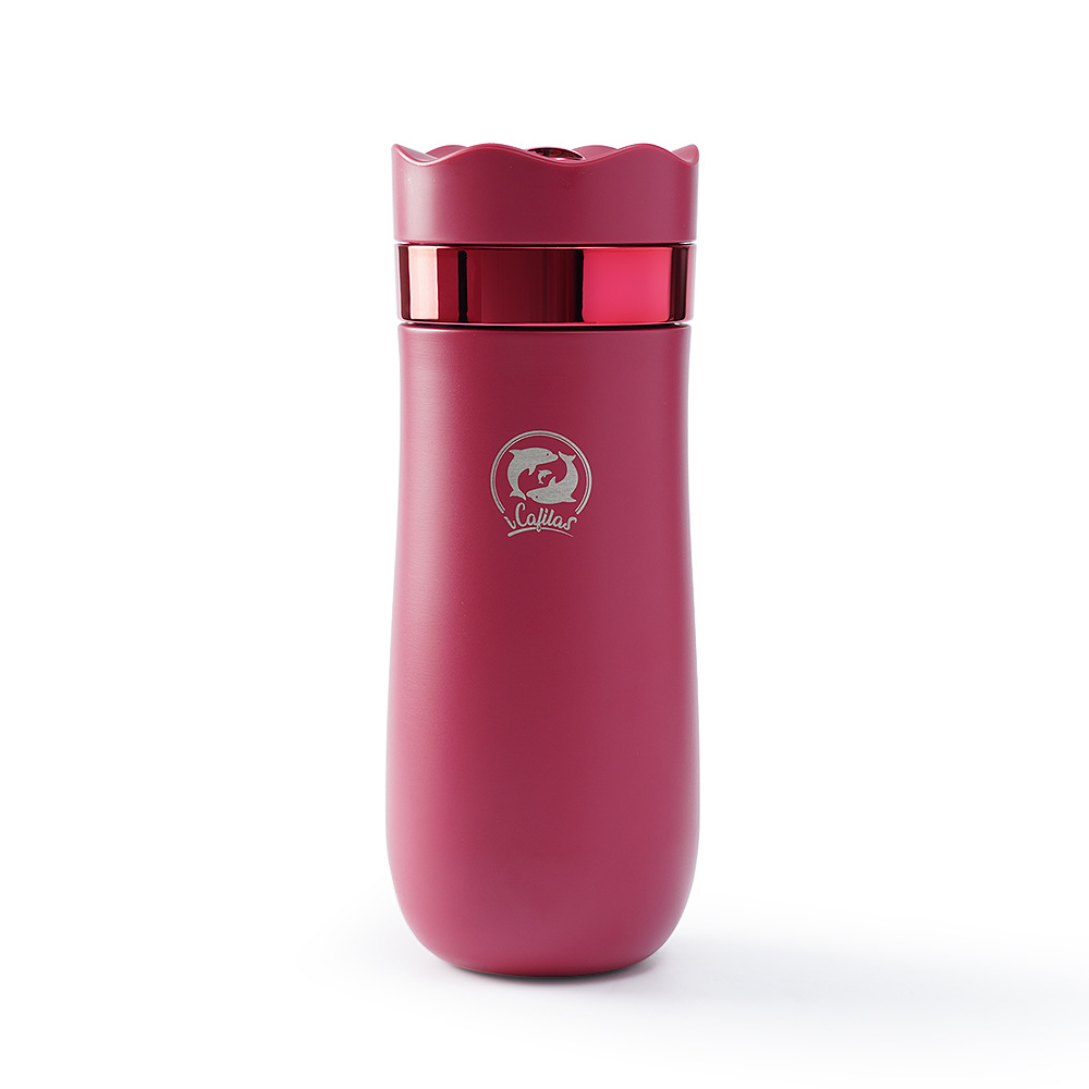 Chinese style 304 stainless steel mini big belly vacuum cup outdoor portable office men and women ins coffee French pressure pot