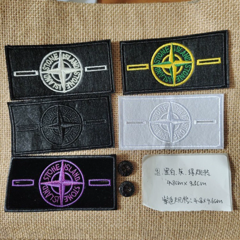 Повязка Stone Island повязка модный бренд призрак печать одежда обувь сумка вышивка кнопка
