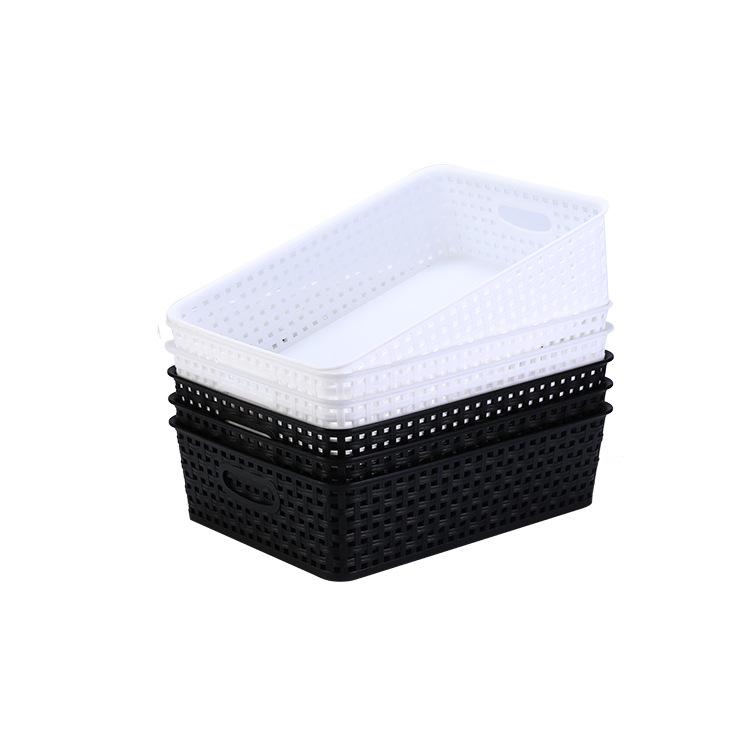 Canasta de almacenamiento cocina hogar lavado y drenaje de vegetales Almacenamiento de Baño azul merienda azul Almacenamiento de artículos diversos almacenamiento tamiz cuadrado plástico