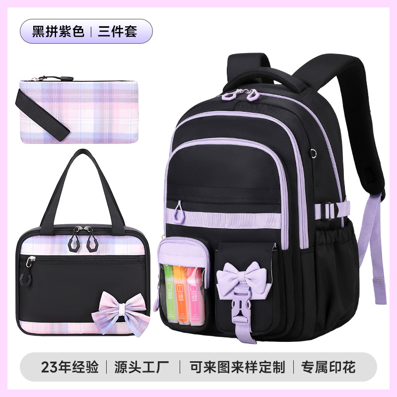 Mochila escolar transfronteriza encantadora para estudiantes de comercio exterior, mochila de tela suave, mochila de niñas de gran capacidad.