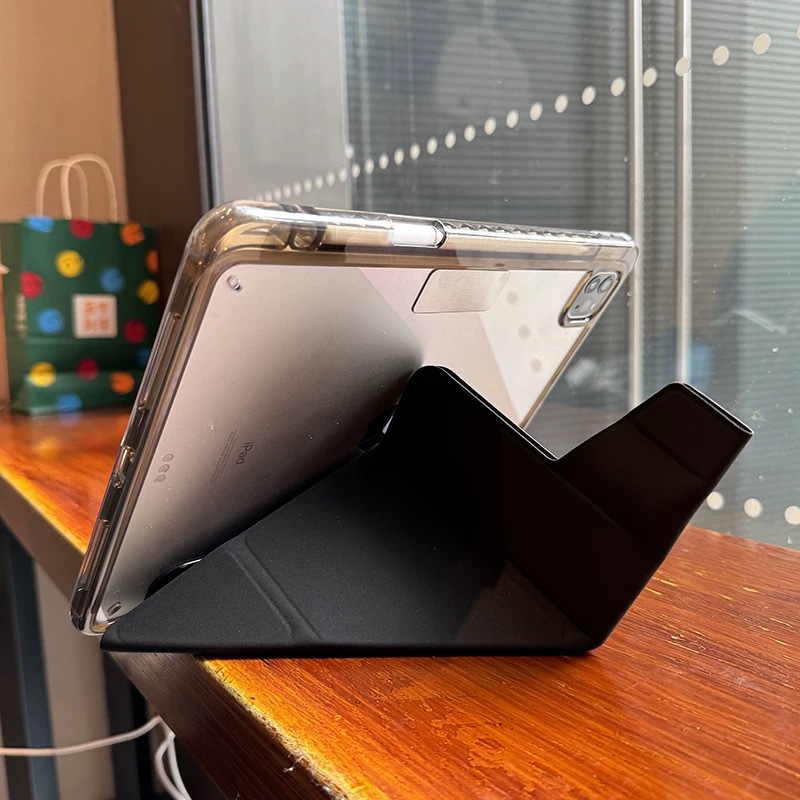 2025 Suitable for iPad Pro11 Protective Case Air11 Transparent Acrylic Anti-Bending A16Y Foldable Anti-Fall Mini7 Case