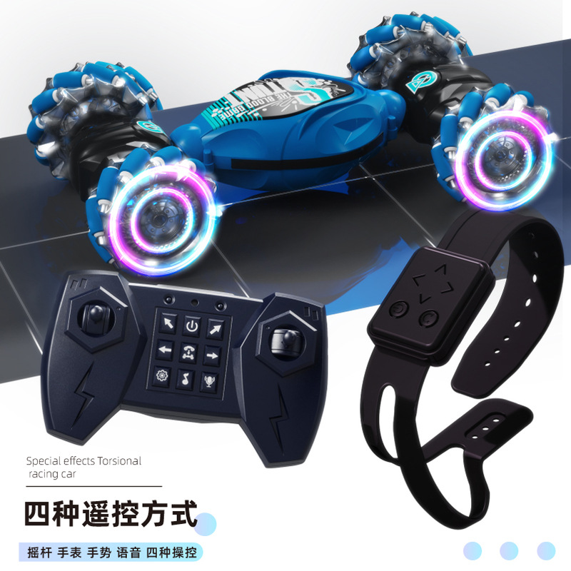 Gesto sensor torsión control remoto coche tracción en las cuatro ruedas deriva todoterreno juguetes para niños escalada truco coche negro tecnología transfronteriza