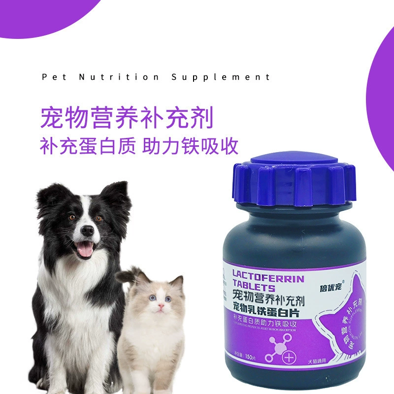 Таблетки лактоферрина для домашних животных Щенки котят во время беременности Кошки и собаки Общее регулирование Укрепление иммунитета Телосложение Пищевые продукты для здоровья