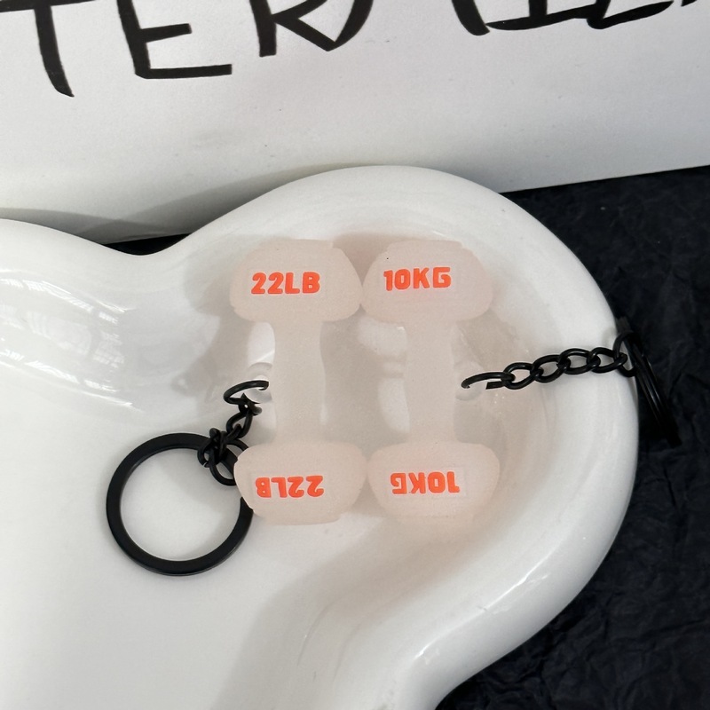 トレンドフィットネスシリーズのキーホルダー部品ミニバーベルのコップのペンダント|undefined