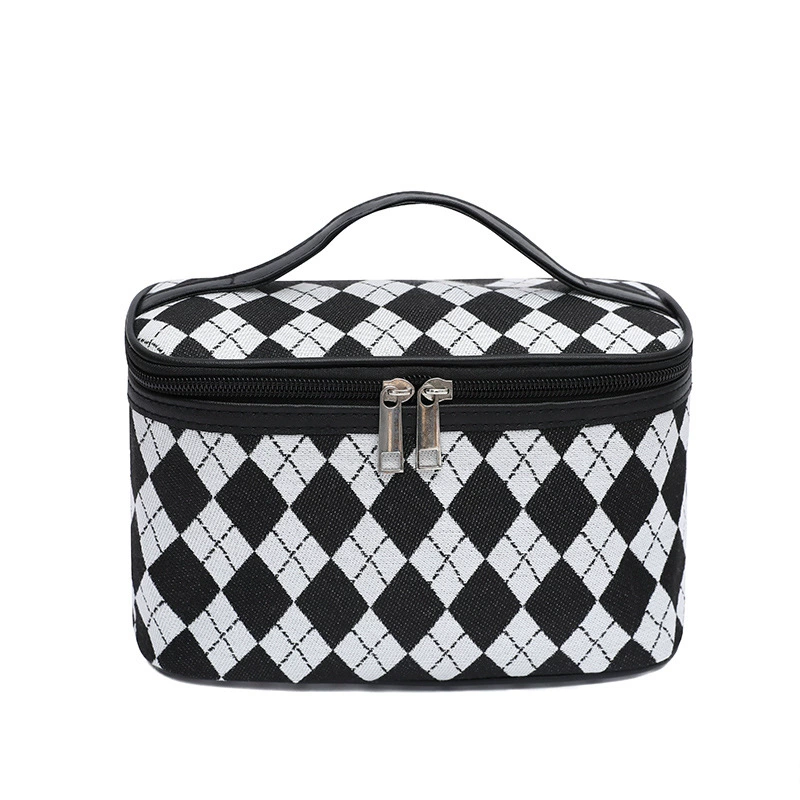 Classic cosmetic bag, chess, waterproof organizer bag