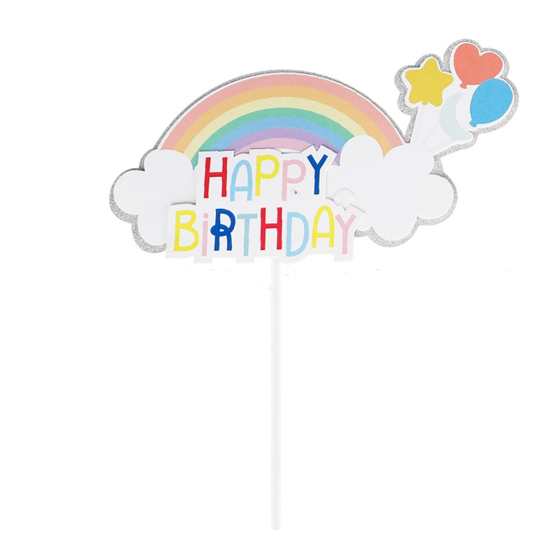 English Birthday Happy Cartoon Balloon HB Love Gift Box Birthday Happy Cake Account Crown Crown милые звезды