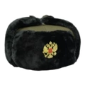 Green Cloth 125g Black Velvet Double-Headed Eagle Badge