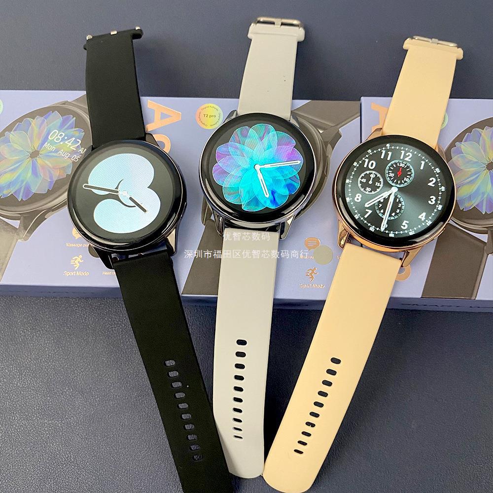 Transfronterizo T2pro reloj inteligente damas llamada Bluetooth pulsera deportiva redonda