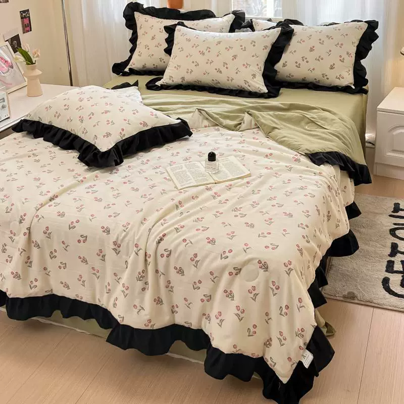 2025 new double-layer yarn summer quilt series