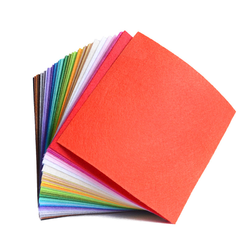 Tela no tejida, decoración de jardín de infantes, tela de fieltro industrial engrosada, tela no tejida de color DIY hecha a mano, tela no tejida perforada con aguja