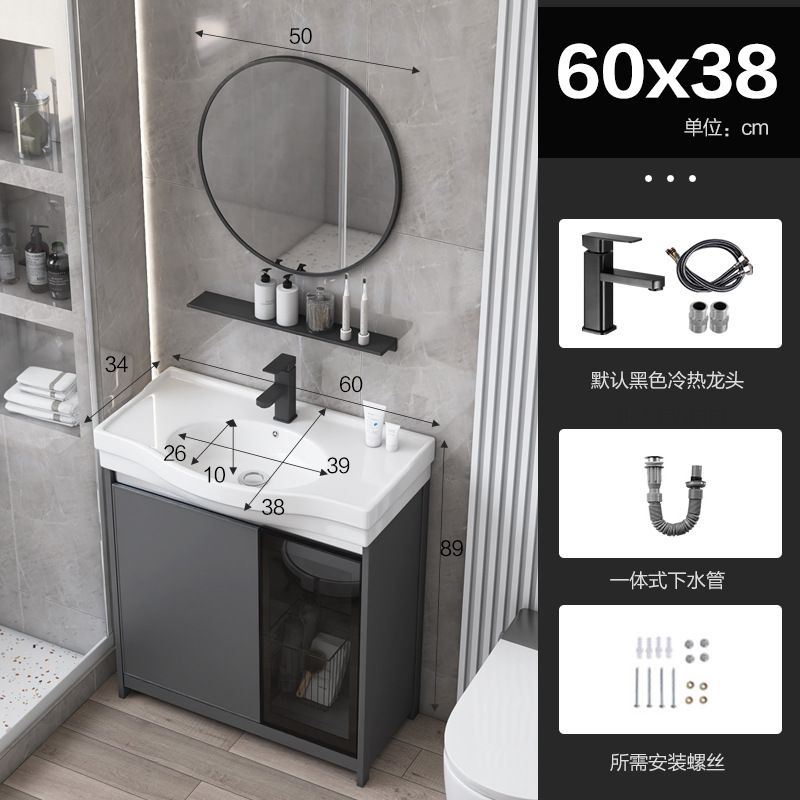 Puerta de vidrio tipo piso espacio gabinete de baño de aluminio balcón gabinete lavabo vertical pequeño tipo lavabo piscina