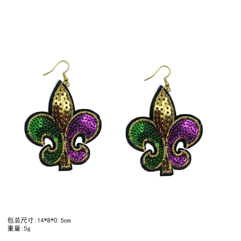 2025 Mardi Gras fiesta de carnaval Brasil Halloween fiesta de carnaval tricolor correa de pelo conjunto de corbata