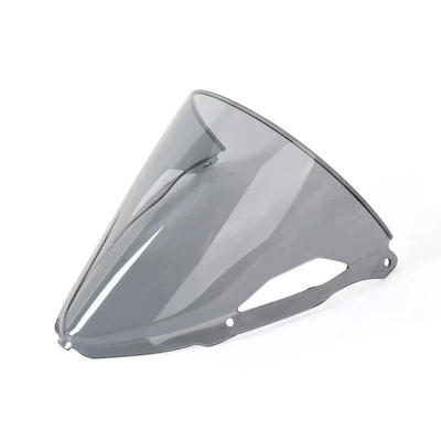 accessories in stock, Motosiklet ləvazimatları və aksesuarları - kawasaki-ninja-zx-6r-2024-front-windshield-smoky-color-with-air-guide-hole