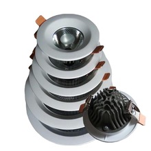 厂家直销 新款压铸铝筒灯外壳套件 cob筒灯套件 led筒灯2.5寸~8寸