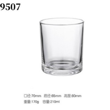 カスタマイズされた寝室のロマンチックな燭台装飾品マルチカラースプレーガラスキャンドルカップ透明ガラス容器アロマセラピー空のカップ|undefined