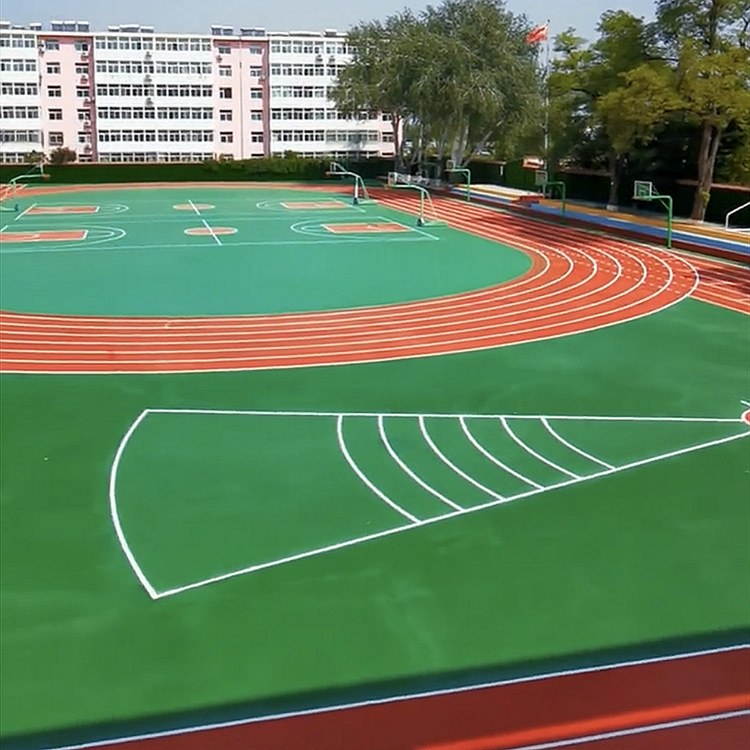 Customized Outdoor Sports Plastic Flooring Mat Outdoor Playground Track Psp Flooring Ground Construction Running Breathable Type