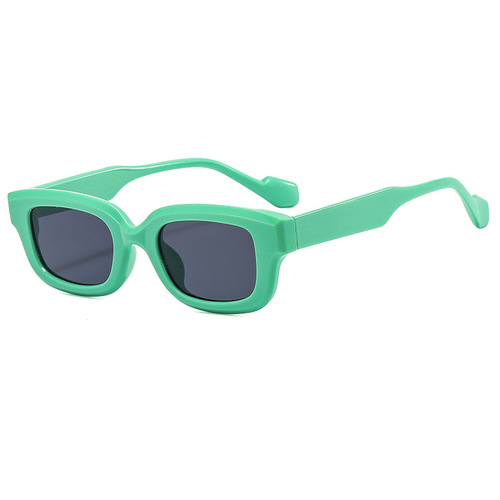 欧美小框辣妹复古绿眼镜时尚Fashion方形太阳镜女墨镜Sunglasses