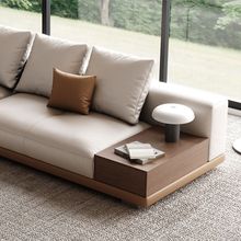 头层牛皮真皮现代简约轻奢大户型大平层极简沙发