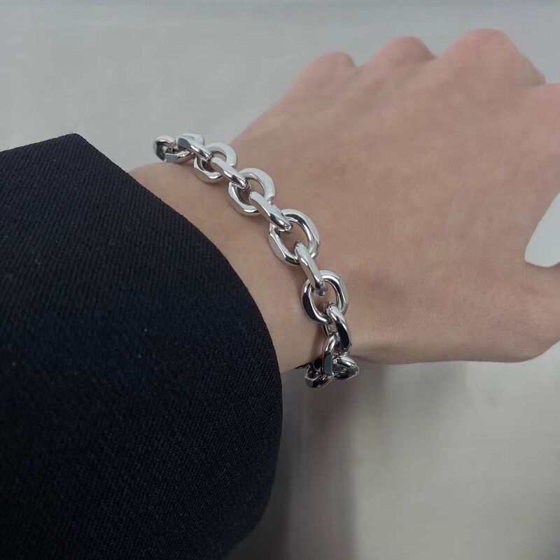 Titanium Steel Color-free Cuban Chain Bracelet Men's Trendy Brand Hip-hop Women's Ins Cold Style Simple Couple Bracelet Accessories Titanium Steel Color-free Cuban Chain Bracelet Men's Trendy Brand Hip-hop Women's Ins Cold Style Simple Couple Bracelet Accessories