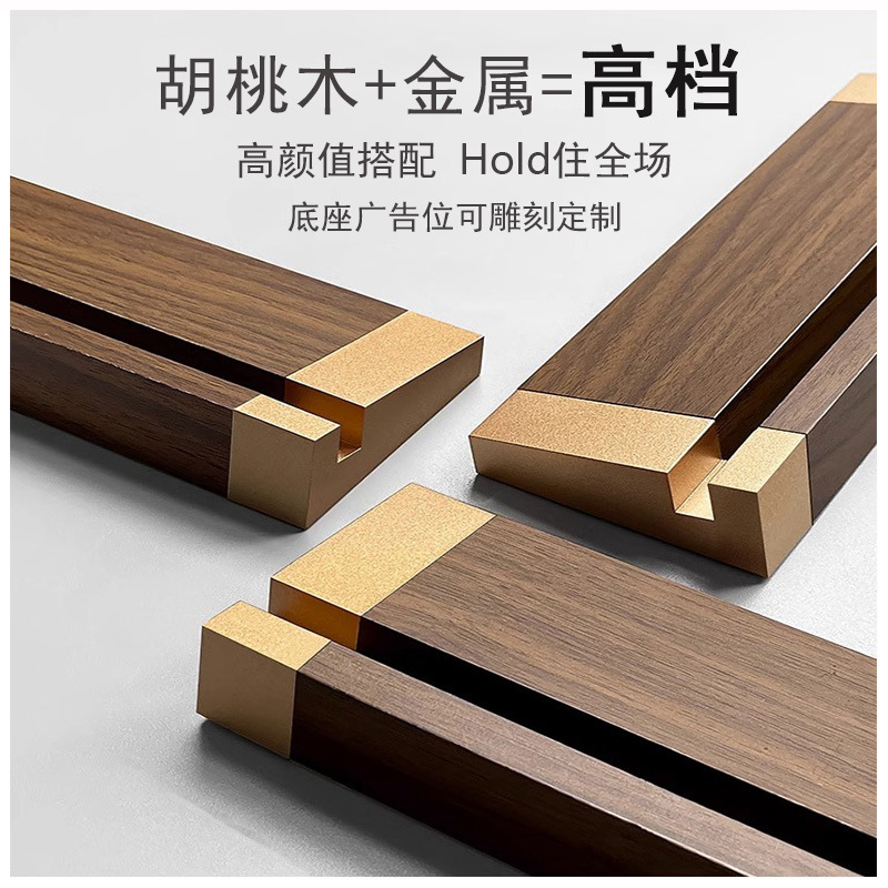 A4 tablero de escritorio acrílico, menú de madera maciza, marco A5, certificado de honor, marco de certificado de patente, pantalla de autorización image 4