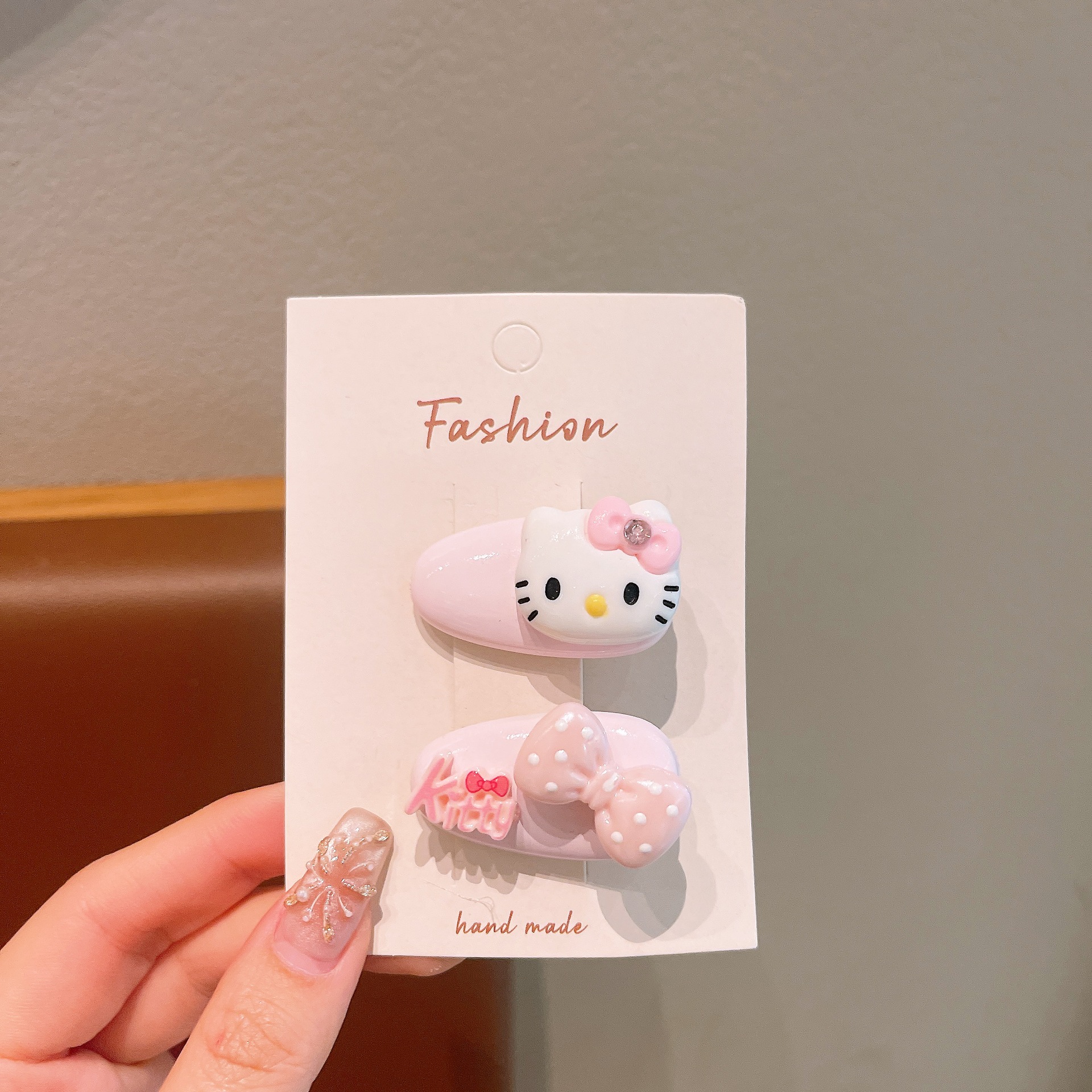 Baby Super Germination Card Cute caricatura gatito clip para el cabello para niños no daña clip de frangeo dulce clip lateral