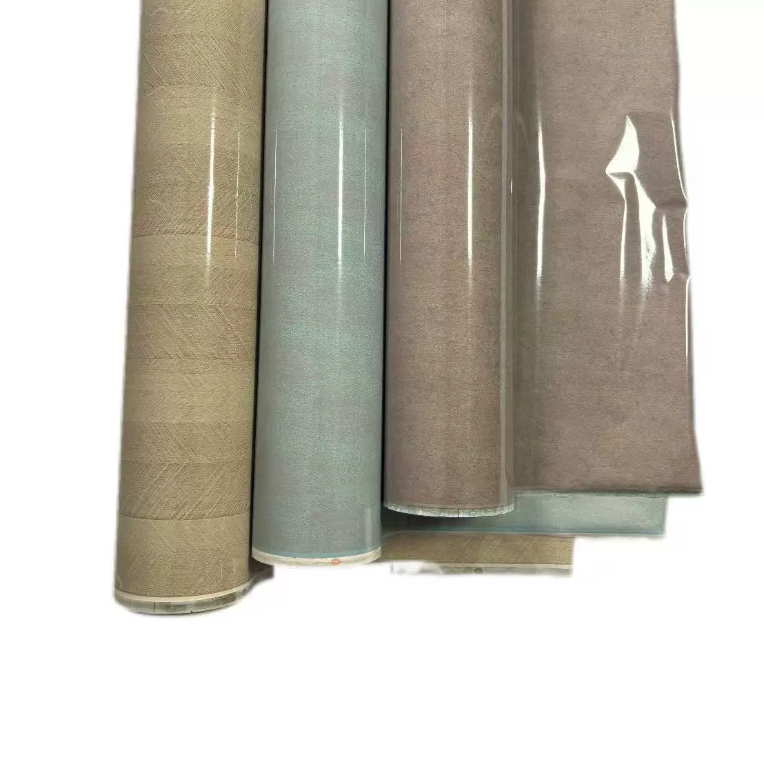 蓝绿色厂家直销全亚热转印烫金膜 PS WPC PVC 墙板塑料基材专用